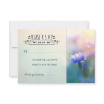 Blumen romantische rustikale Hochzeit RSVP