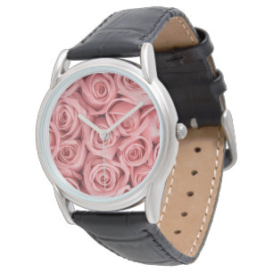 Blumen   Rosa Rosen Armbanduhr