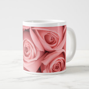 Blumen   Rosa Rosen Jumbo-Tasse
