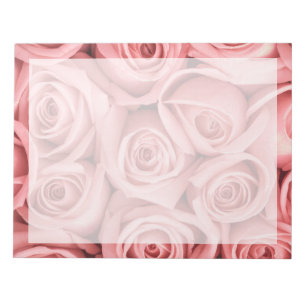 Blumen Rosa Rosen Notizblock