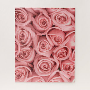 Blumen Rosa Rosen Puzzle