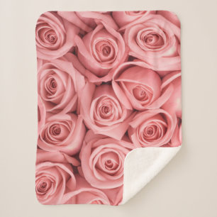 Blumen Rosa Rosen Sherpadecke