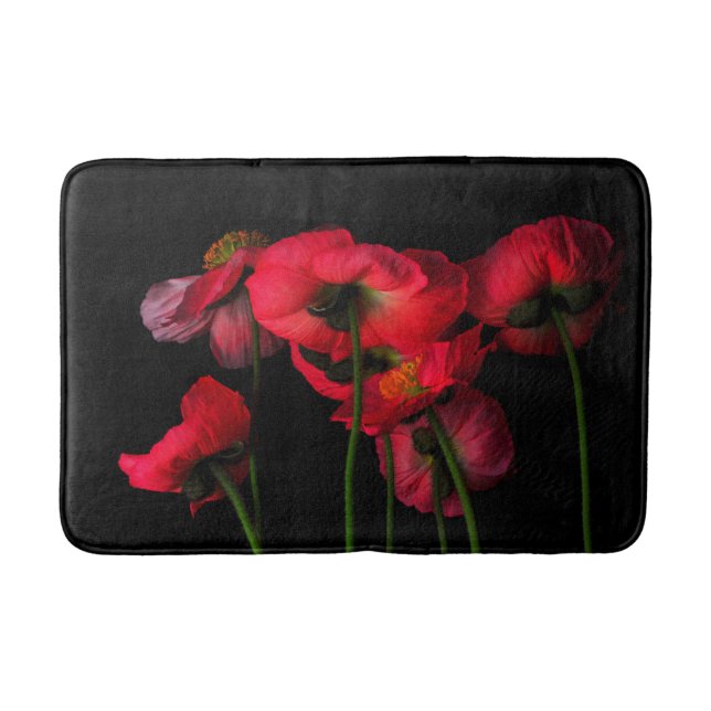 Blumen | Rote Pflaumen Badematte (Vorderseite)