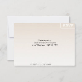 Blumen-RSVP-Karte | Benutzerdefinierte Hochzeits-A RSVP Karte