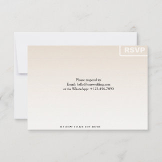 Blumen-RSVP-Karte | Benutzerdefinierte Hochzeits-A RSVP Karte