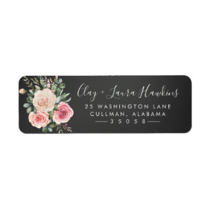 Blumen  Rücksendeadresse-Aufkleber des Frühlings-