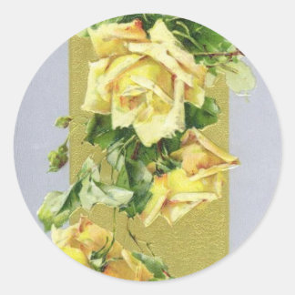 Blumen Runder Aufkleber