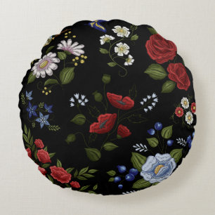 Blumen Rundes Kissen
