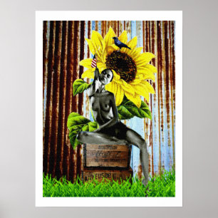 Blumen-Samen Julis 4. und Sun Poster