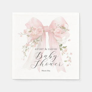 Blumen-Schleife Elegante Blumenmädchen-Baby-Party Serviette