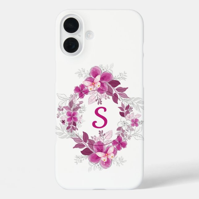 Blumen-Schmetterling-Botanik-Handyhülle Case-Mate iPhone Hülle (Rückseite)