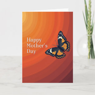 Blumen-Schmetterling-Mutter Karte