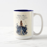 Blumen-Schmetterling-Navy-Gold-Tiara-Quinceañera