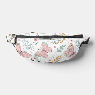 Blumen-Schmetterling-Pastell-Garten Botanische Ele Bauchtasche
