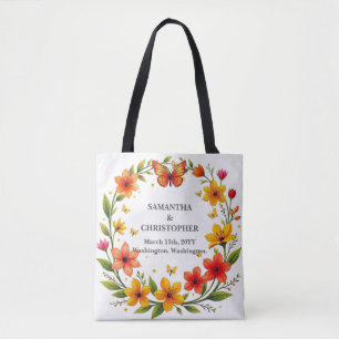 Blumen-Schmetterlings-Kranz Hochzeit Benutzerdefin