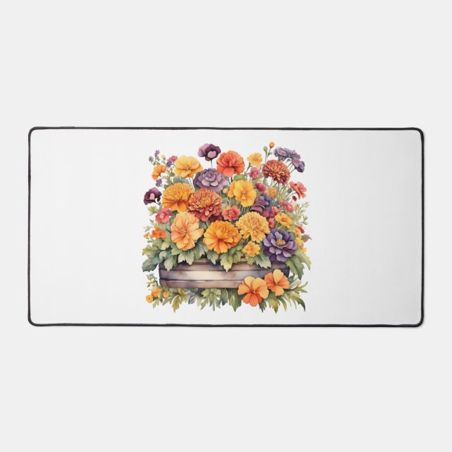 Blumen Schreibtischunterlage (Vorderseite)