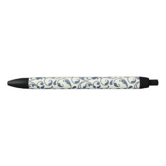 Blumen, schwarze Trim, schwarzer Tintenstift Kugelschreiber