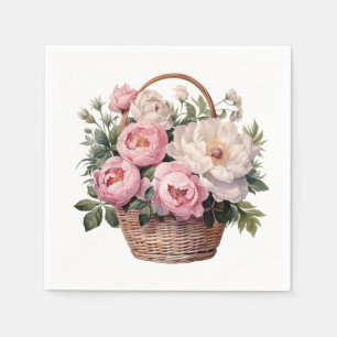 Blumen Serviette