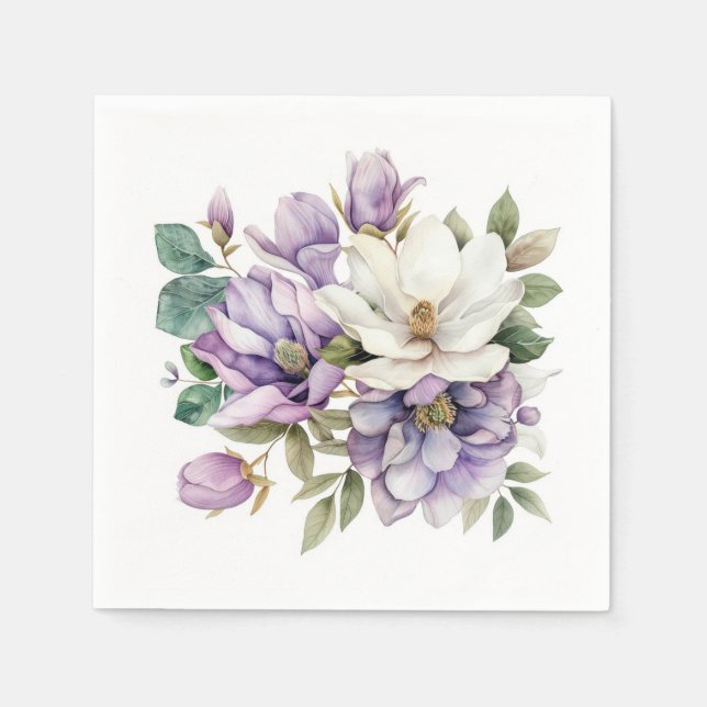 Blumen Serviette (Vorderseite)