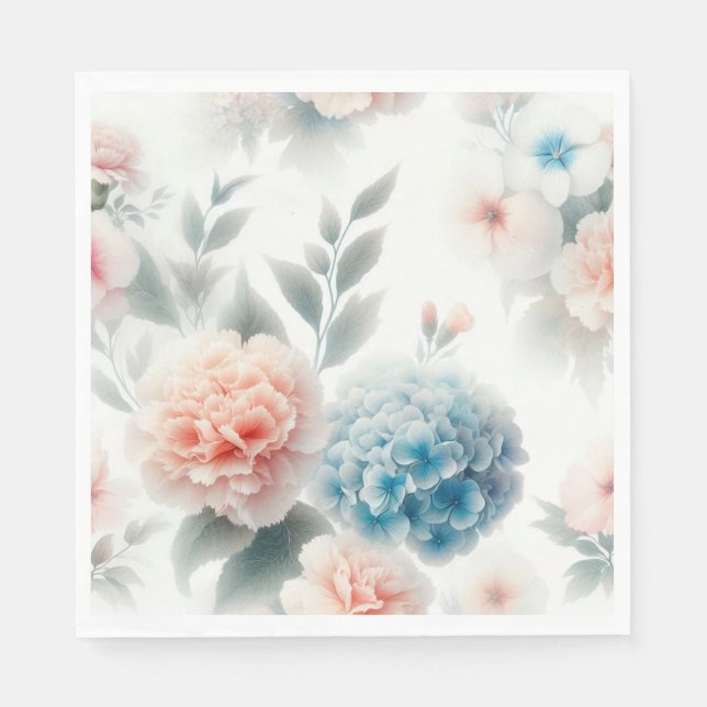 Blumen Serviette (Vorderseite)