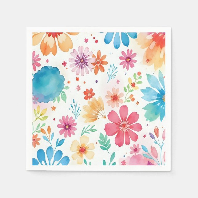 Blumen-Servietten Serviette (Vorderseite)