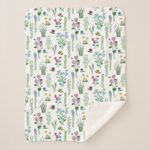 Blumen Sherpa Decke der Feld-Blumen- Sherpadecke