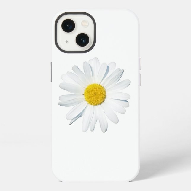 Blumen | Single Daisy iPhone Hülle (Rückseite)