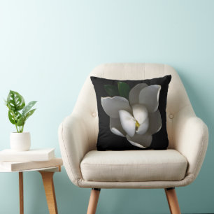 Blumen Single White Magnolia Blossom Kissen