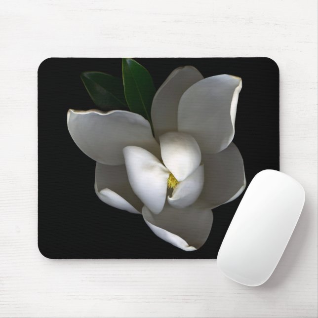 Blumen | Single White Magnolia Blossom Mousepad (Mit Mouse)