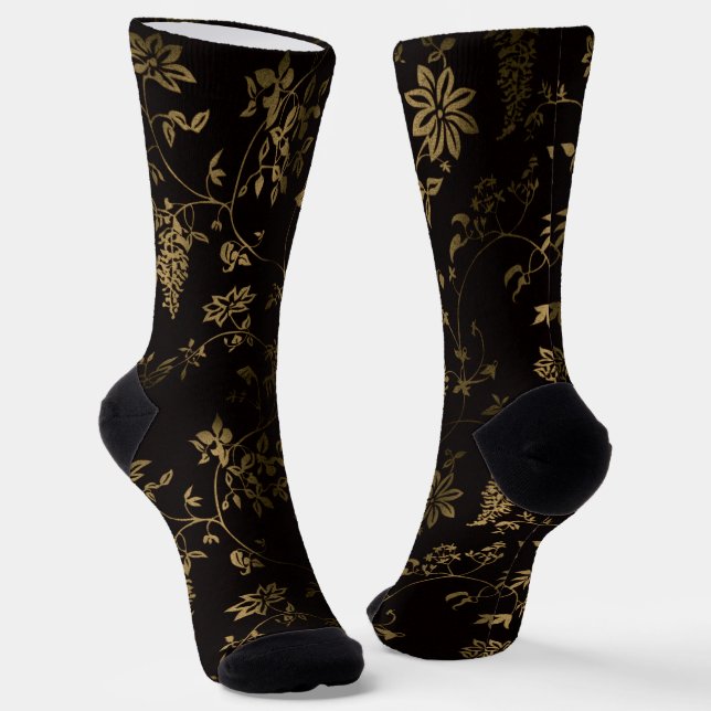Blumen Socken (Gewinkelt)