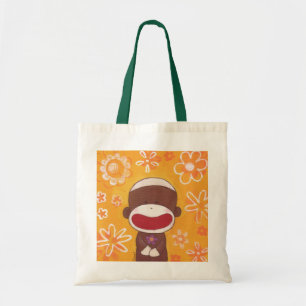 Blumen-Socken-Affe-Tasche Tragetasche