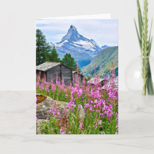 Blumen   Sommermatterhorn Schweiz Karte