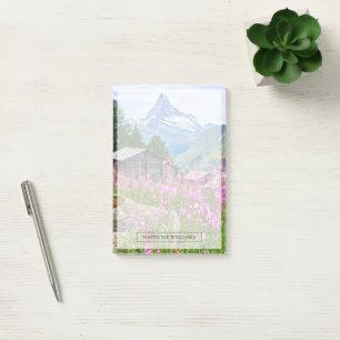 Blumen Sommermatterhorn Schweiz Post-it Klebezettel