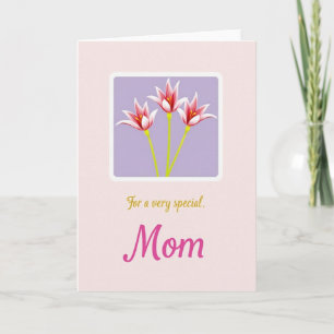 Blumen-Sondertag-Karte für Mama Karte