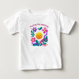 Blumen-Sonne-Kinder-T-Shirt Baby T-shirt