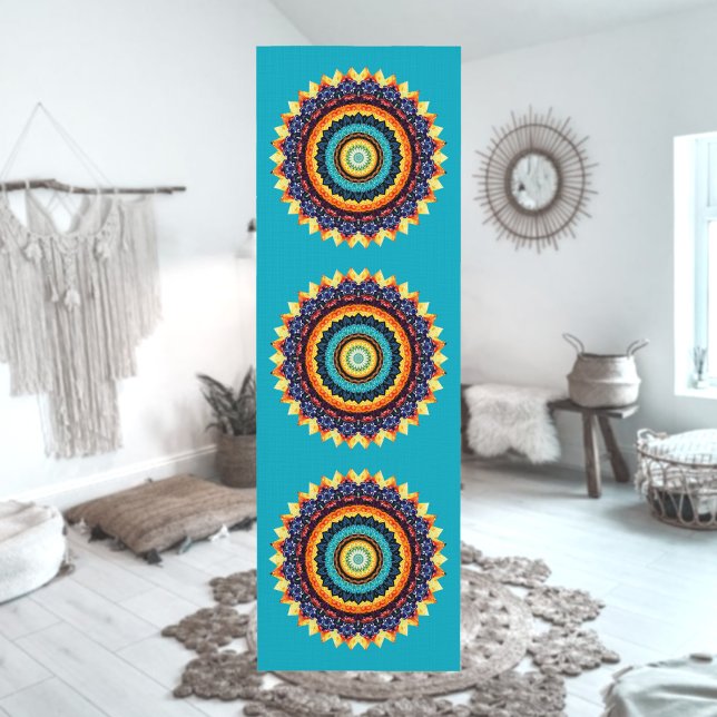Blumen-Sonne-Mandala-Yogamatte Yogamatte (Von Creator hochgeladen)