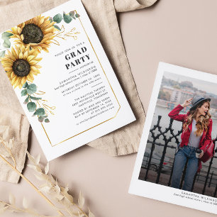 Blumen-Sonnenblumen-Eukalyptus-Abschlussfeier 2026