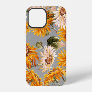 Blumen-Sonnenblumen-Feder schön nahtloses Muster iPhone 12 Hülle