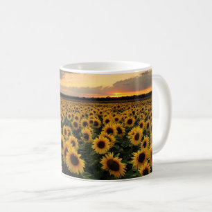 Blumen Sonnenblumenfeld Kaffeetasse