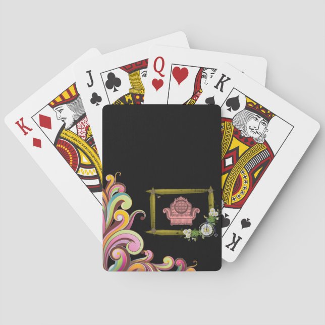 Blumen Spielkarten-Deck Spielkarten (Rückseite)