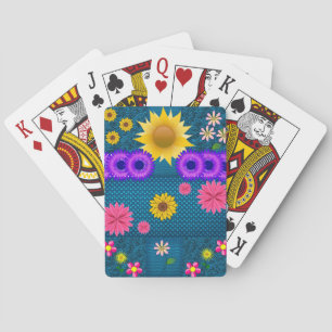 Blumen Spielkarten-Deck Spielkarten