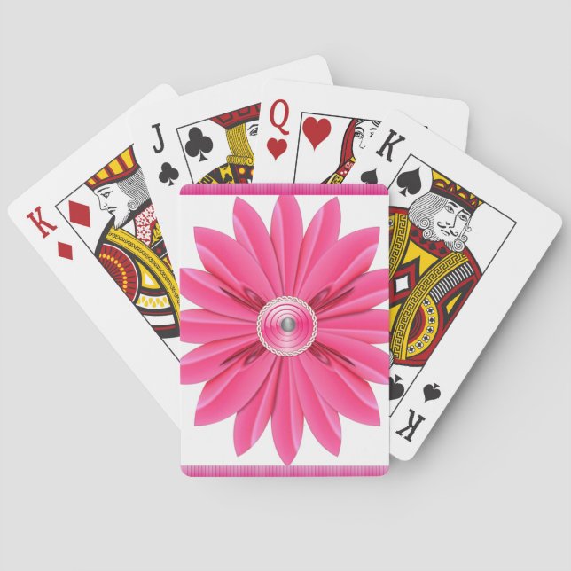 Blumen Spielkarten-Deck Spielkarten (Rückseite)