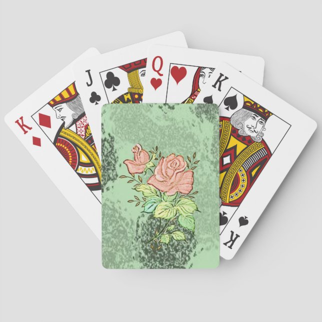 Blumen Spielkarten-Deck Spielkarten (Rückseite)