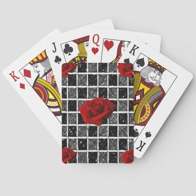 Blumen Spielkarten-Deck Spielkarten (Rückseite)