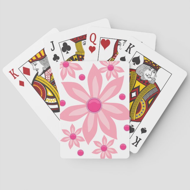 Blumen Spielkarten-Deck Spielkarten (Rückseite)