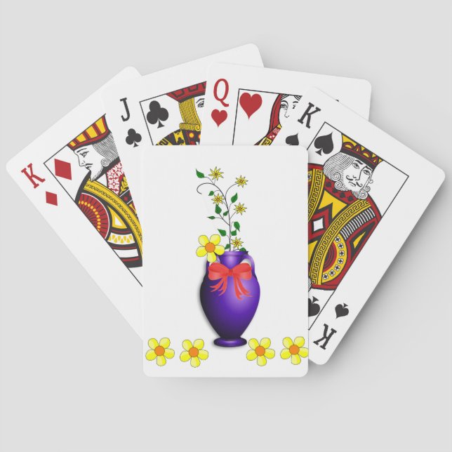 Blumen Spielkarten-Deck Spielkarten (Rückseite)