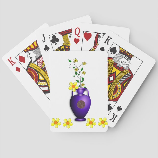 Blumen Spielkarten-Deck Spielkarten (Rückseite)