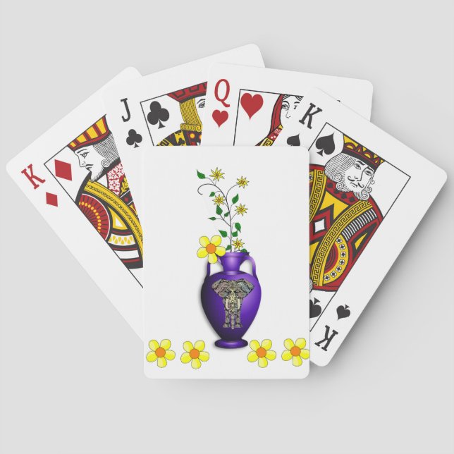 Blumen Spielkarten-Deck Spielkarten (Rückseite)
