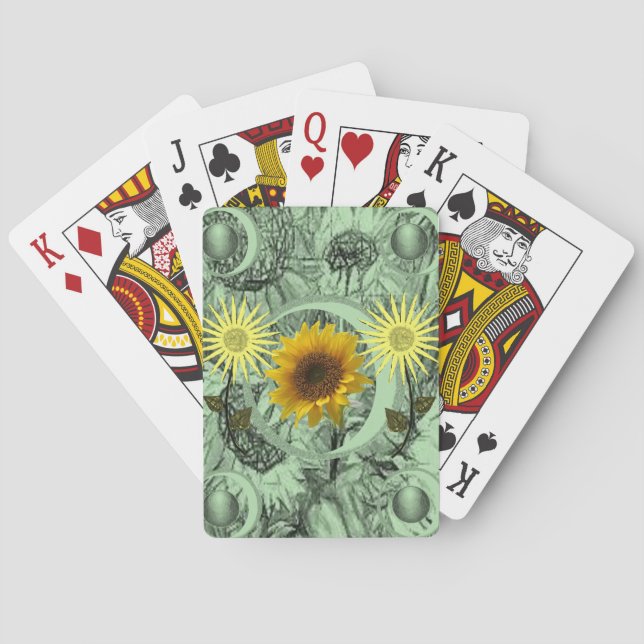 Blumen Spielkarten-Deck Spielkarten (Rückseite)