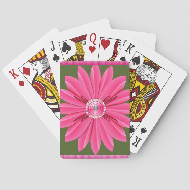 Blumen Spielkarten-Deck Spielkarten (Rückseite)